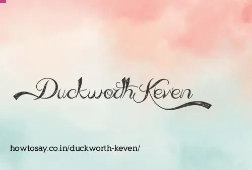 Duckworth Keven