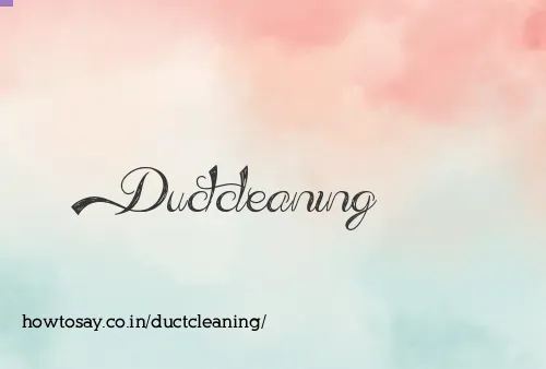 Ductcleaning