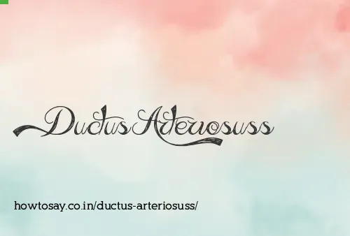 Ductus Arteriosuss