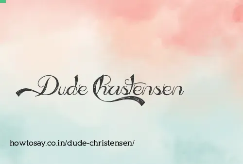 Dude Christensen