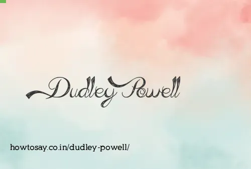 Dudley Powell