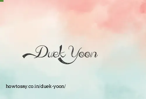 Duek Yoon