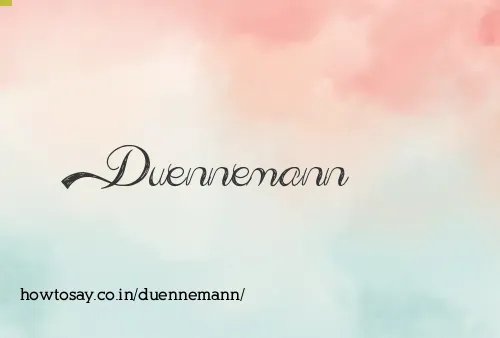 Duennemann