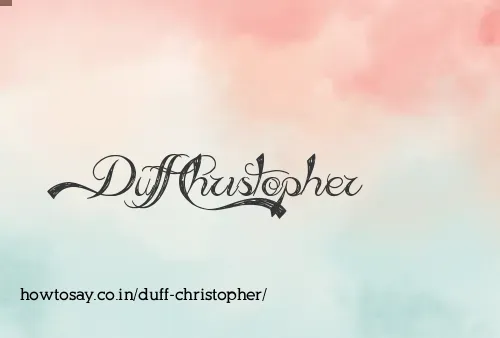 Duff Christopher