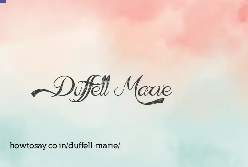 Duffell Marie
