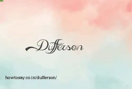 Dufferson