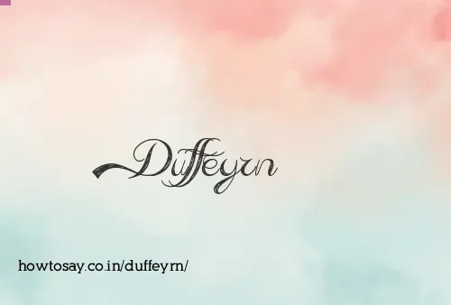 Duffeyrn