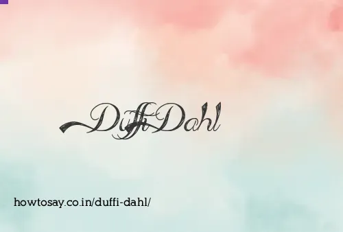 Duffi Dahl