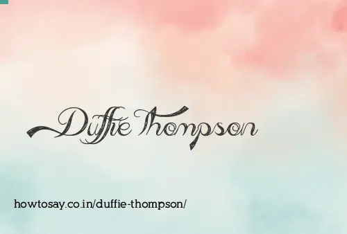Duffie Thompson