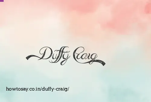 Duffy Craig
