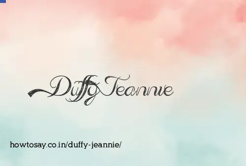 Duffy Jeannie