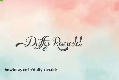 Duffy Ronald