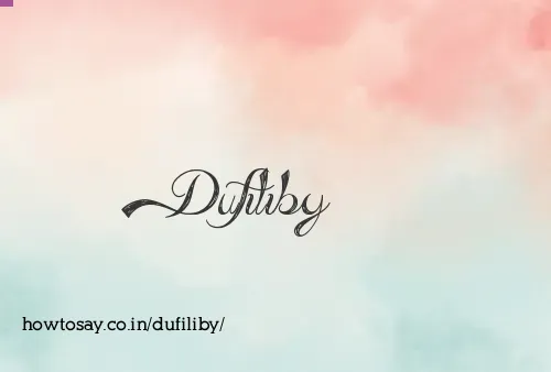 Dufiliby