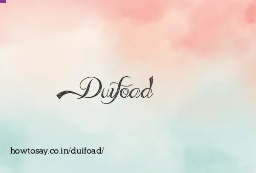 Duifoad