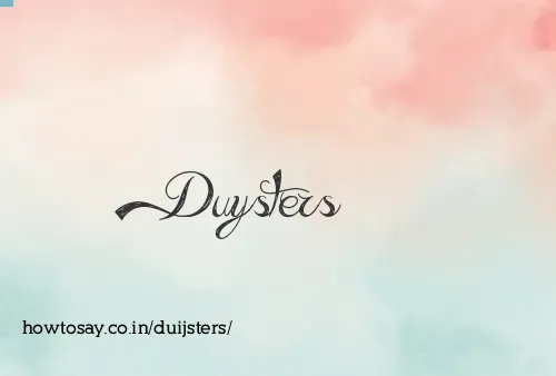 Duijsters