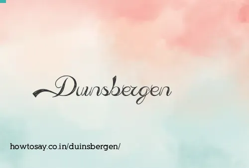Duinsbergen