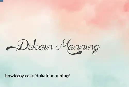Dukain Manning