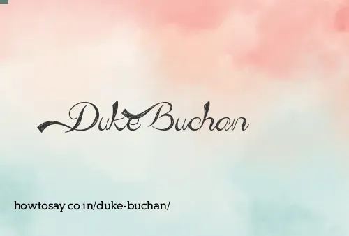 Duke Buchan