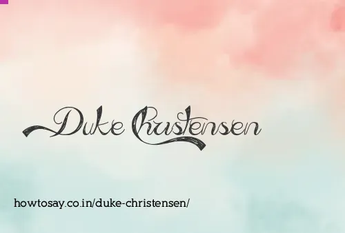 Duke Christensen