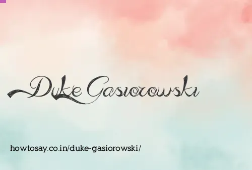 Duke Gasiorowski