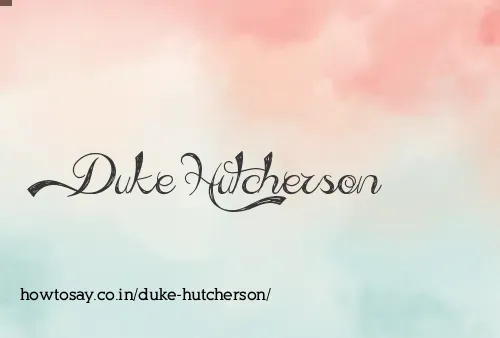 Duke Hutcherson
