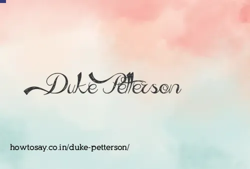 Duke Petterson