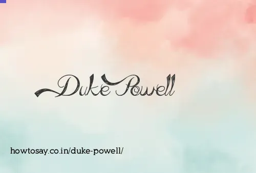 Duke Powell