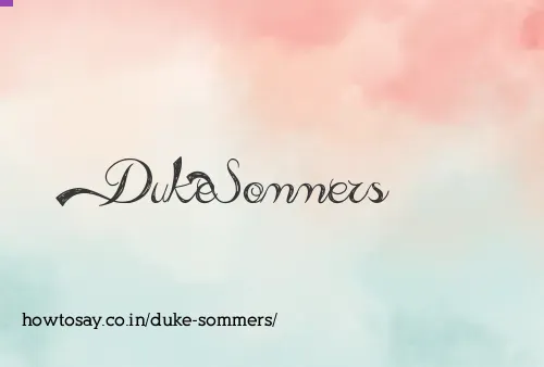 Duke Sommers