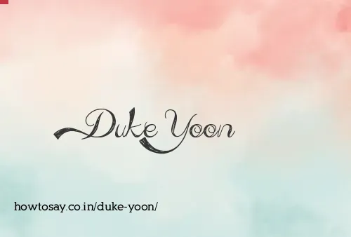 Duke Yoon