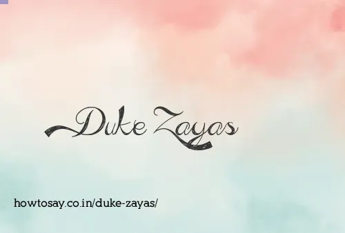 Duke Zayas