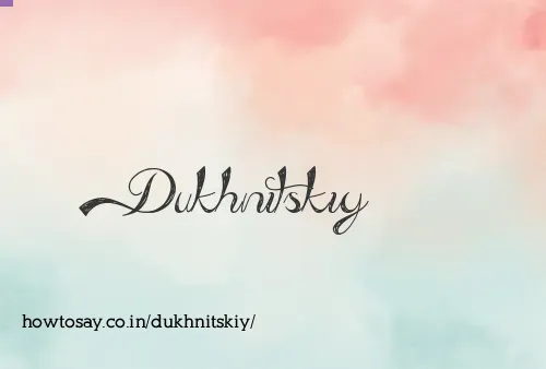 Dukhnitskiy