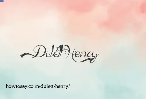 Dulett Henry