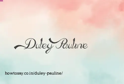 Duley Pauline
