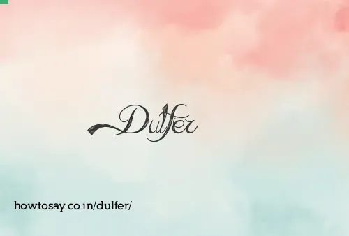 Dulfer