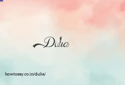 Dulia