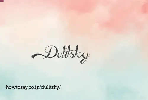 Dulitsky