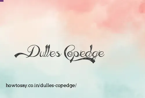 Dulles Copedge
