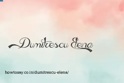 Dumitrescu Elena