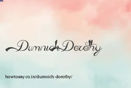 Dumnich Dorothy