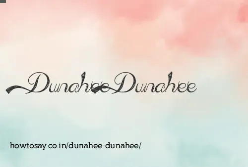 Dunahee Dunahee