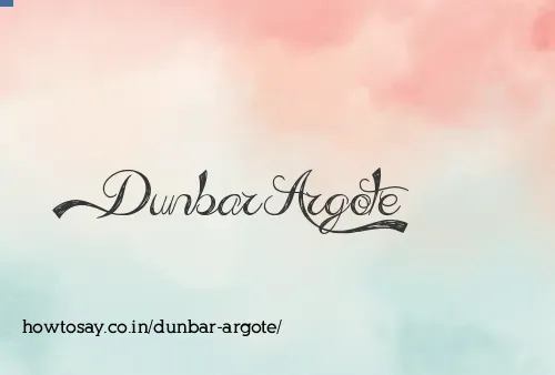 Dunbar Argote