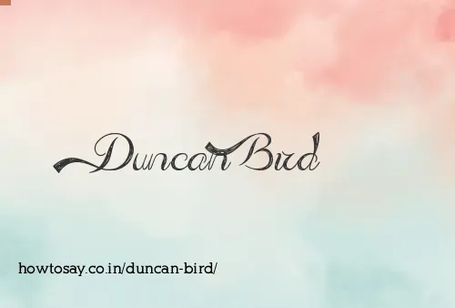 Duncan Bird