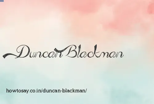 Duncan Blackman