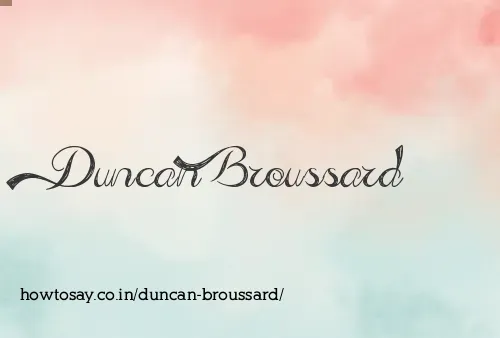 Duncan Broussard