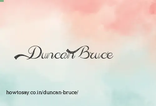 Duncan Bruce