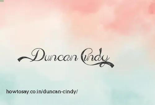 Duncan Cindy