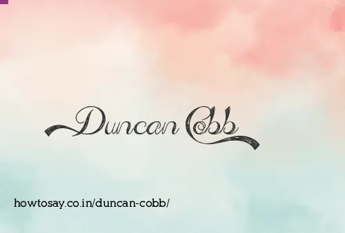 Duncan Cobb