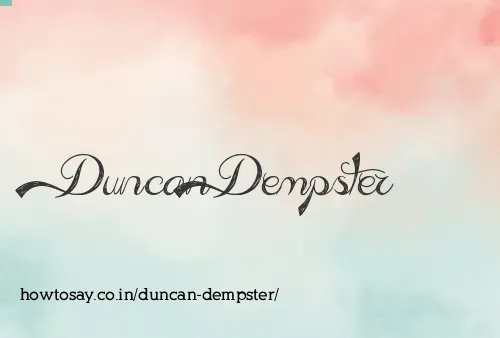 Duncan Dempster
