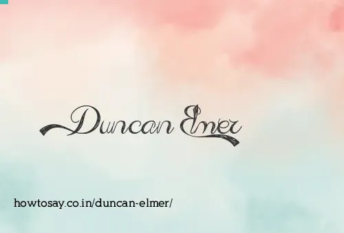 Duncan Elmer