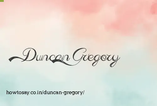 Duncan Gregory